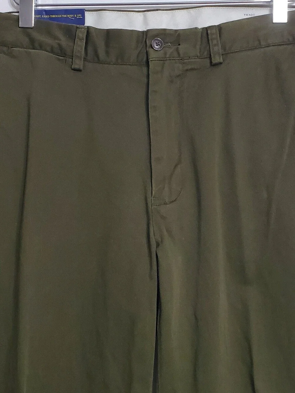 NWT Polo Ralph Lauren 32x30 classic fit straight pants flat front dark green